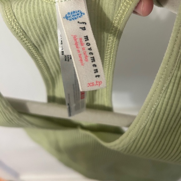 FP Movement Light Green Ribbed Sports Bra - Picture 4 of 4